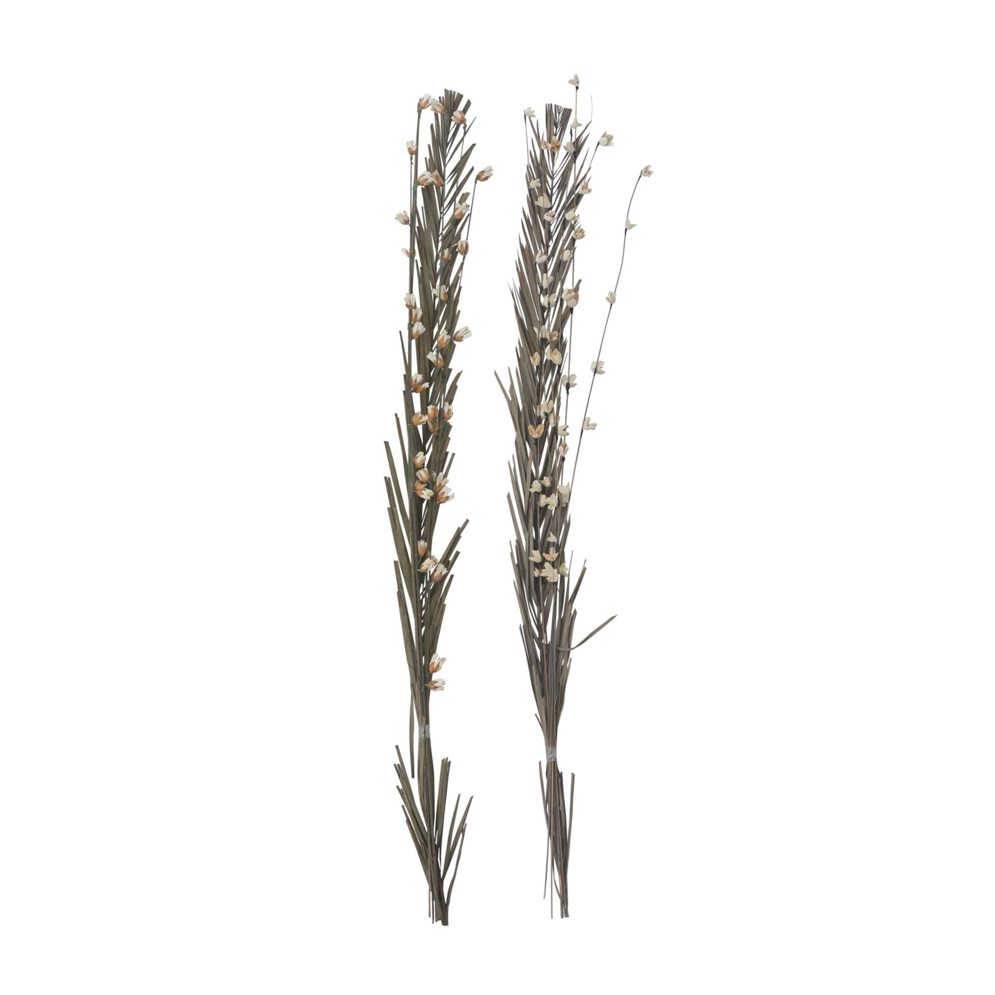 Set of 2" Brown Wood Natural Foliage, 7" x 58"